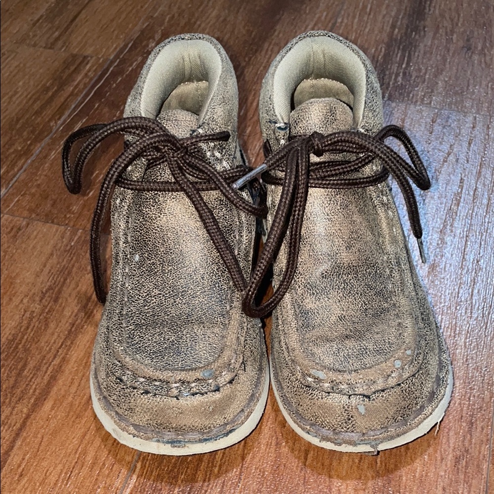 Kids Brown Leather Boots